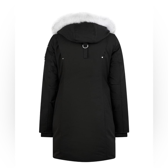 Moose Knuckles Black Ski Jacket with White Fur Trim size small - Picture 7 of 12